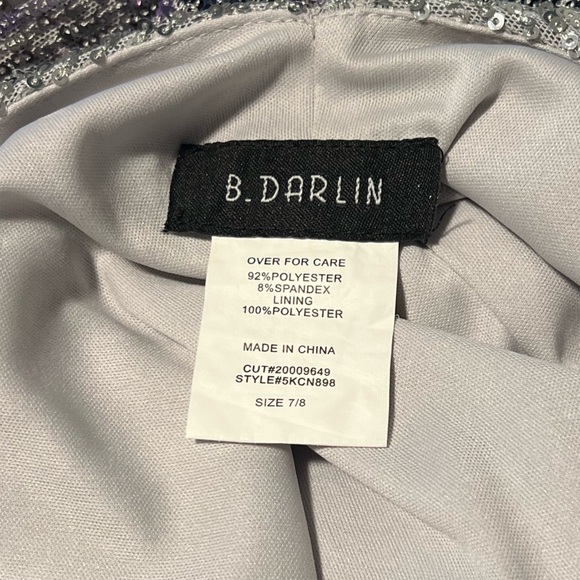 Short silver sparkle party dress - Picture 5 of 5